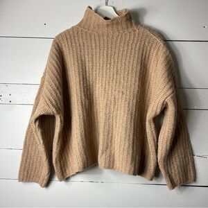 ST. CLOUD LABEL Merino/Alpaca Blend Turtleneck Sweater Size Large